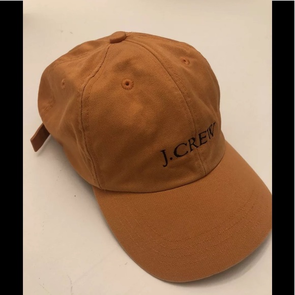 J Crew Embroidered Logo Hat Adjustable Strap EUC
